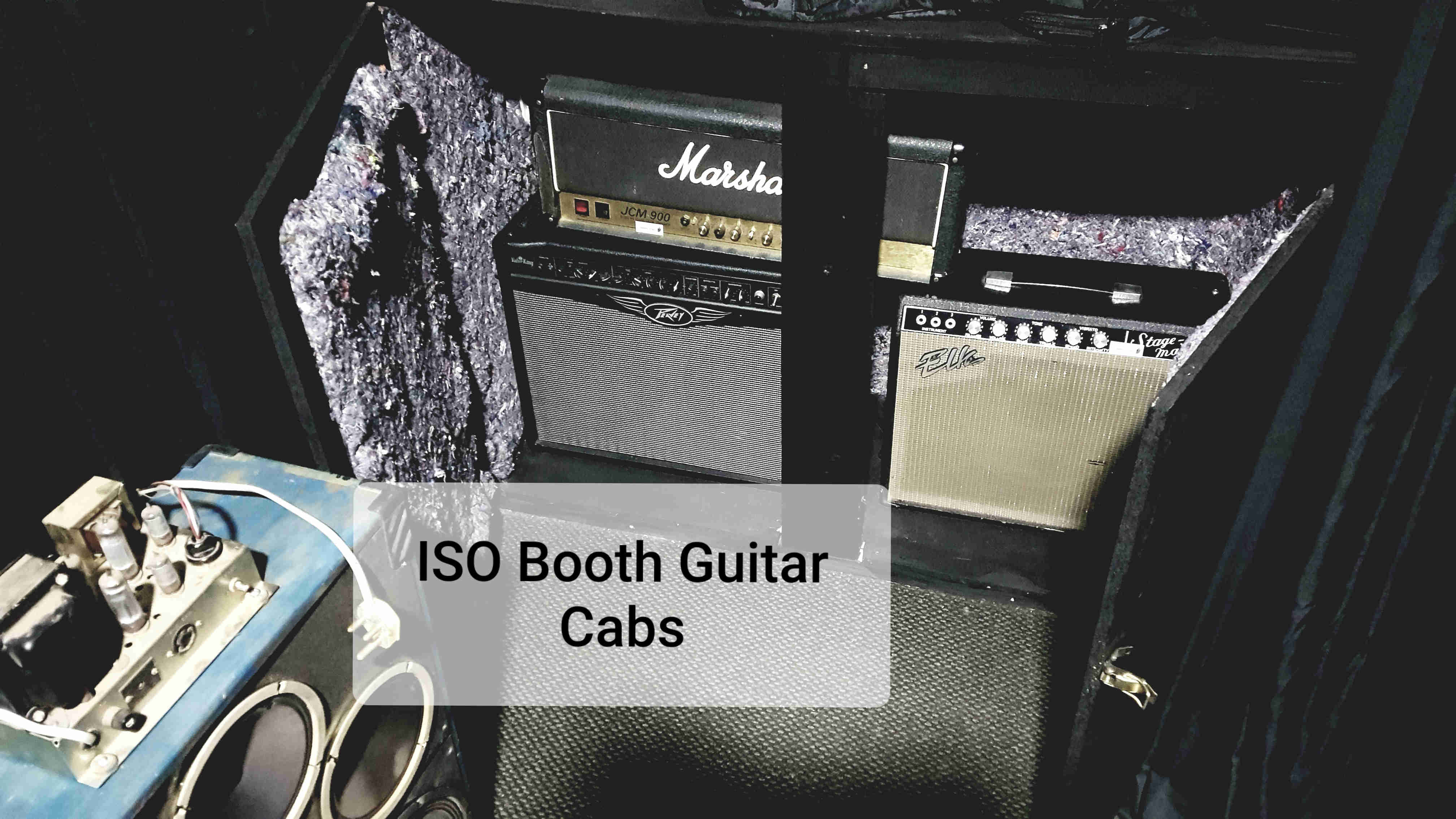Electric Guitar Amplifier Isolation Booth at Sounds Right Studio Records Springs